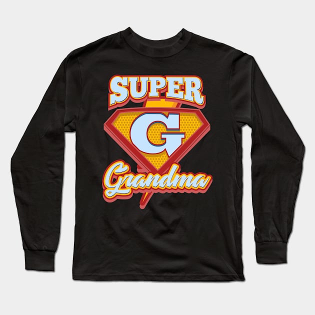 GRANDMA: Super Grandma Long Sleeve T-Shirt by woormle